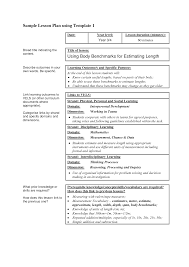 Sample Lesson Plan Using Template 1 Body Benchmarks Lesson Plan Templates Lesson Plan Format Printable Lesson Plans