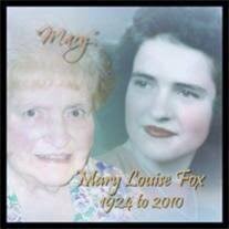Mary Louise Fox Obituary
