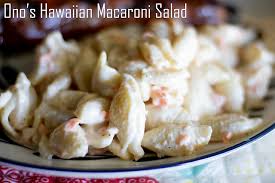 I've also made it with tuna instead of crab, and edamame (soy beans) instead of peas, and it turned out great! Full Bellies Happy Kids Copycat Ono S Hawaiian Macaroni Salad