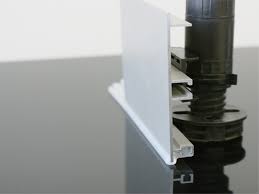 Light beech fitted kitchen unit. Aluminum Toe Kicks For Kitchen Cabinets Aluminum Glass Cabinet Doors