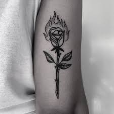 Dope tattoos red tattoos pretty tattoos tribal tattoos small tattoos tattoos for guys cross tattoos tatoos finger tattoo for burning rose and a lighter tattoo done at bk ink studio. Pin By Alice On Idee Per Tatuaggi In 2021 Burning Rose Tattoos Cool Tattoos