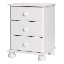 3 Drawer Bedside Table Nightstand Chest Cabinet Storage End Side Unit Bedroom Bedside Tables Nightstands 3 Drawer Bedside Table Bedside Table