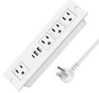 Amazon.com: Recessed Power Strip with PD 20W USB-C, Flush ...