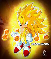 Super Sonic 3 Anime Dragon Ball Super Cartoon Expression Sonic Fan Art
