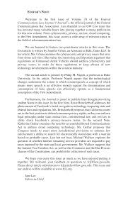 Welcome to the first issue of Volume 70 of the Federal Communications Law  Journal (“Journal”), the official journal of the F