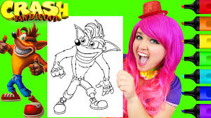 Print all of our free coloring pages and bring this great video … Coloring Crash Bandicoot Coloring Page Prismacolor Markers Kimmi The Clown Youtube