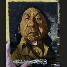 Jumping off of Duplessis. I always warm up with whatever excites me. The  Wild Wild West and Cowboy and Indian theme is pretty much front and center.  At some point I will