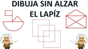 RETO DE LOS DIBUJOS SIN LEVANTAR EL LÁPIZ 🧠🧠🧠 #retodeldía  #acertijosdelógica