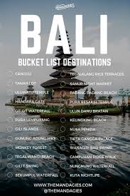 Bali Indonesia Bucket List Save This Pin For Island Inspiration Later And Click The Link For More Southeast Asi In 2020 Bali Travel Guide Bali Travel Bali Bucket List