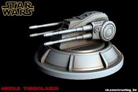 Star Wars Middle Turbolaser 3d Model Max Fbx 1 Star Wars Spaceships Star Wars Light Star Wars Ships