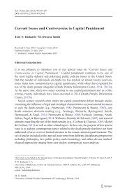 Pdf Current Issues And Controversies In Capital Punishment