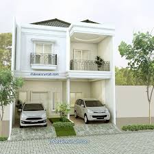 Tampilan pagar tampak selaras dengan bangunan rumah minimalis. Desain Rumah Carport 2 Mobil Garasi Rhdesainrumah