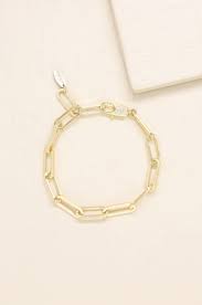 Gold is durable, sturdy, dependable, and makes an ideal setting for your precious diamond jewelry. Interlinked 18k Gold Plated Chain Bracelet Ettika