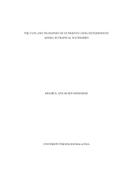 تقي الدين بن حاج حسن; Pdf The Fate And Transport Of Nutrients Using Watershed Model In Tropical Agricultural Watershed