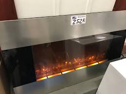 Carreon stainless steel wall mounted electric fireplace. Stainless Steel Flat Wall Mounted Electric Fireplace Model 80 421s