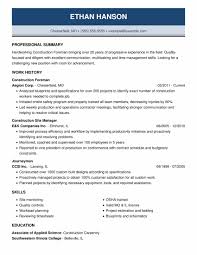 On point construction inc proudly serves toronto, mississauga, oakville and the surrounding area. Professional Construction Resume Examples Livecareer