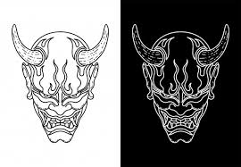 All the best oni mask drawing 39+ collected on this page. Oni Mask Images Free Vectors Stock Photos Psd