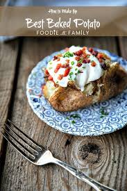 Use a fork to poke holes into the sweet potatoes, and set them on the baking sheet. Best Method For Making The Best Baked Potato Foodie With Family