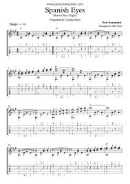Spanish Eyes Fingerstyle Guitar Music Solo Fingerstyle Guitar Guitar Sheet Music Acoustic Guitar