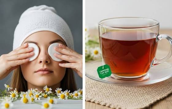 🌼💧 Compresas de Manzanilla: ¡Tu Spa para los Ojos! 🧖‍♀️ La manzanilla tiene propiedades antiinflamatorias y calmantes que pueden ayudar a reducir la hinchazón y la irritación ocular. ¡Perfecta después de un