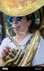 Sousaphone tuba hi-res stock photography and images