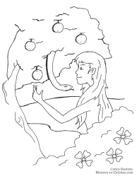 Click link under coloring pages to pull up a printable page. Eve And The Serpent Coloring Page