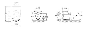 Avis sur des wc suspendus afin de choisir le meilleur. Cuvette Wc Suspendu Dimension