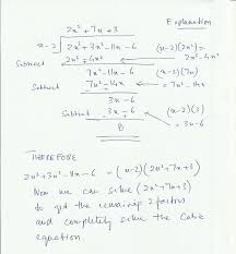 For that, you need to have an accurate sketch of the given cubic equation. Solving Cubic Equations Math Institute