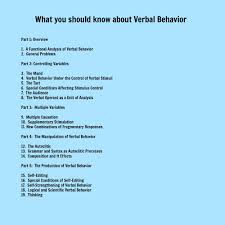 What You Should Know About Verbal Behavior Verbal Behavior Behavior Analyst Behavioral Analysis