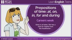 Prepositions Of Time Prepositions Grammar And Vocabulary Teaching English