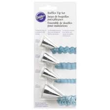 They can take forever to wear down and once they have. Ruffles Piping Tip Set Wilton Wilton Cake Decorating Decorating Tips