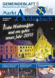 Amsham is situated 6 km south of aidenbach, markt. Nr 4 2013 Markt Aidenbach