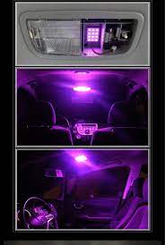 Pink Purple 12 Smd Led Panels For Car Interior Map Dome Light A35 Ebay Car Accessories For Girls Car Interior Truck Accessories