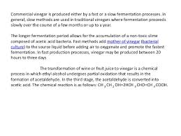 Vinegar Making