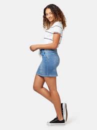 Not a myer one member? Nina Luxe Lounge Knit Denim Skirt Jeanswest