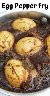 Egg Pepper Fry Pepper Egg Fry Pepper Egg Masala Spicy Egg Masala Recipe Stuffed Peppers Egg Recipes Indian Spicy Eggs