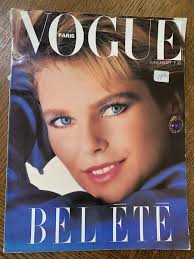 VOGUE PARIS 1983 CHRISTIE BRINKLEY GUY BOURDIN CAROLE BOUQUET RENEE  SIMONSEN