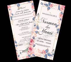 Satu melintang, satu lagi menegak? Contoh Kad Kahwin Satu Majlis Berbagai Bekalan Rumah