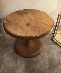 They could be used together or separately. Mushroom Shaped 50s Rare Oak Coffee Table Galerie Andre Hayat Recent Added Items European Antiques Decorative