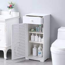 Had this bed for almost a year. Bathroom Storage Floor Cabinet Upgraded Pvc Floor Storage Cabinet Waterproof Living Room Modern Home Furniture W A Drawer 3 Compartments Free Standing Storage Cabinet 16 X 12 X 35 5 Q3890 Walmart Com