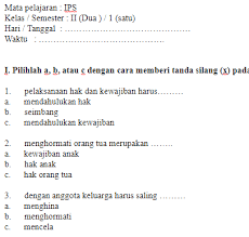 Soal Ujian Ips Helmi Kediris