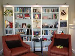 Ikea Billy Bookcases Love The Lights Moulding Need To Create My Library Wall Design Bibliotheque De La Maison Idees Pour La Maison Ikea