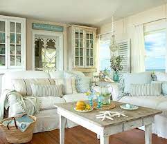 Nautical decor ideas living room themed cabinet hardware room. Charming Small Shabby Chic Beach Cottage Beach House Living Room Beach Theme Living Room Coastal Decorating Living Room