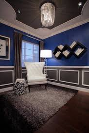 Sittting Room Love The Royal Blue Charcoal Grey White Color Scheme Blue Living Room Blue Living Room Decor Blue Bedroom Decor