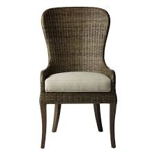 The Renata Side Chair S Subtle Curves Comfortable Double Wall Caned Back And Low Arms Make It Suita Rattan Dining Chairs Side Chairs Outdoor Dining Furniture