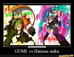 Gumi Vs Hatsune Miku Ifunny Hatsune Miku Miku Hatsune