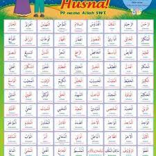 Sebagai rujukan untuk ummi dan babah ilhams juga. Ulasan Dan Review Poster Asmaul Husna Indivabookstore