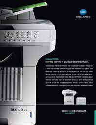 This pdf manual has 12 pages. Bizhub 20 20p Essential Elements In Your Total Konica Minolta