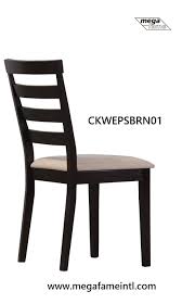 Item No Ckwepsbrn01 Rubberwood Chair Ladder Back Upholstered Seat Commercial Chair Banquet Chair Dining Room Chair Wooden Chair Chair Dining Chairs