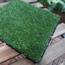 Artificial grass decking tiles can understand as a material used for outdoor flooring which has shape like square bricks with dimensions of 300x300mm. Diy Artificial Grass Tiles Best Choice For Modern Garden Easy To Set